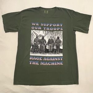 Rare Mens L Rage Against the Machine Comfort Colors rock band music t-shirt